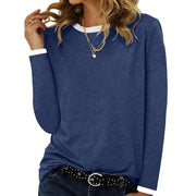 3 Pack Women's Long Sleeve T Shirts, Round Neck Basic Tops Fall Casual Trendy Tees Loose Fit Soft Clothes Outfits