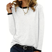 3 Pack Women's Long Sleeve T Shirts, Round Neck Basic Tops Fall Casual Trendy Tees Loose Fit Soft Clothes Outfits