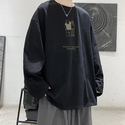 Trendy Plus Size Couple Outfits Hong Kong Style Loose Casual