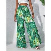 Palazzo Pants For Women Casual High Waist Printed Wide Leg Pant Trendy Boho Trousers Fashion Beach Outfits