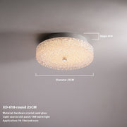 Light Luxury Crystal Bedroom Ceiling Lamp Designer Style