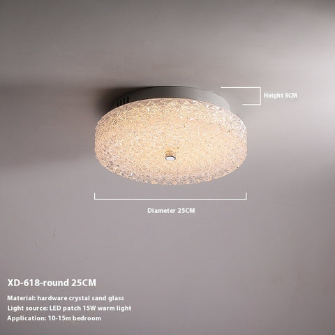 Light Luxury Crystal Bedroom Ceiling Lamp Designer Style